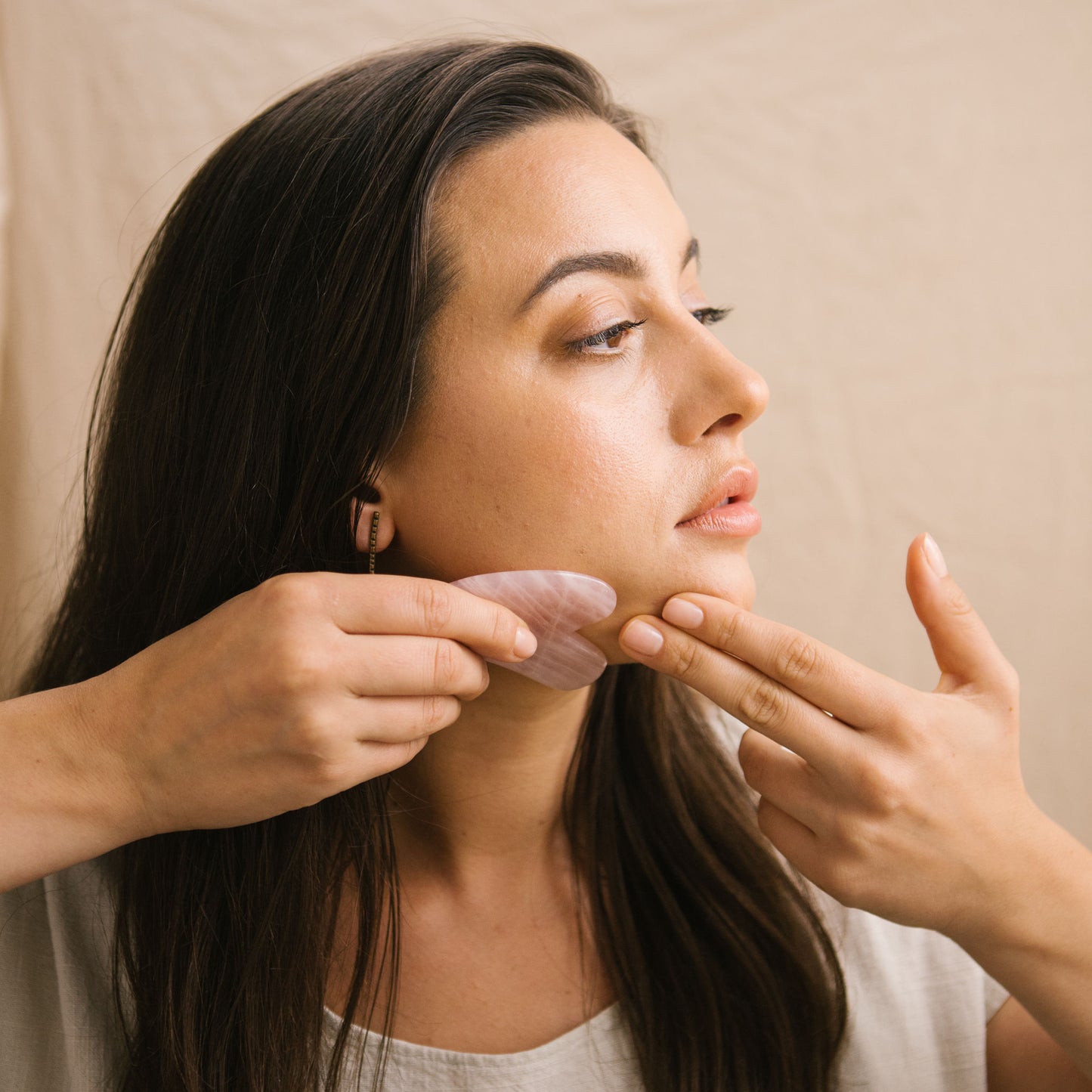 Rose Quartz Gua Sha Stone